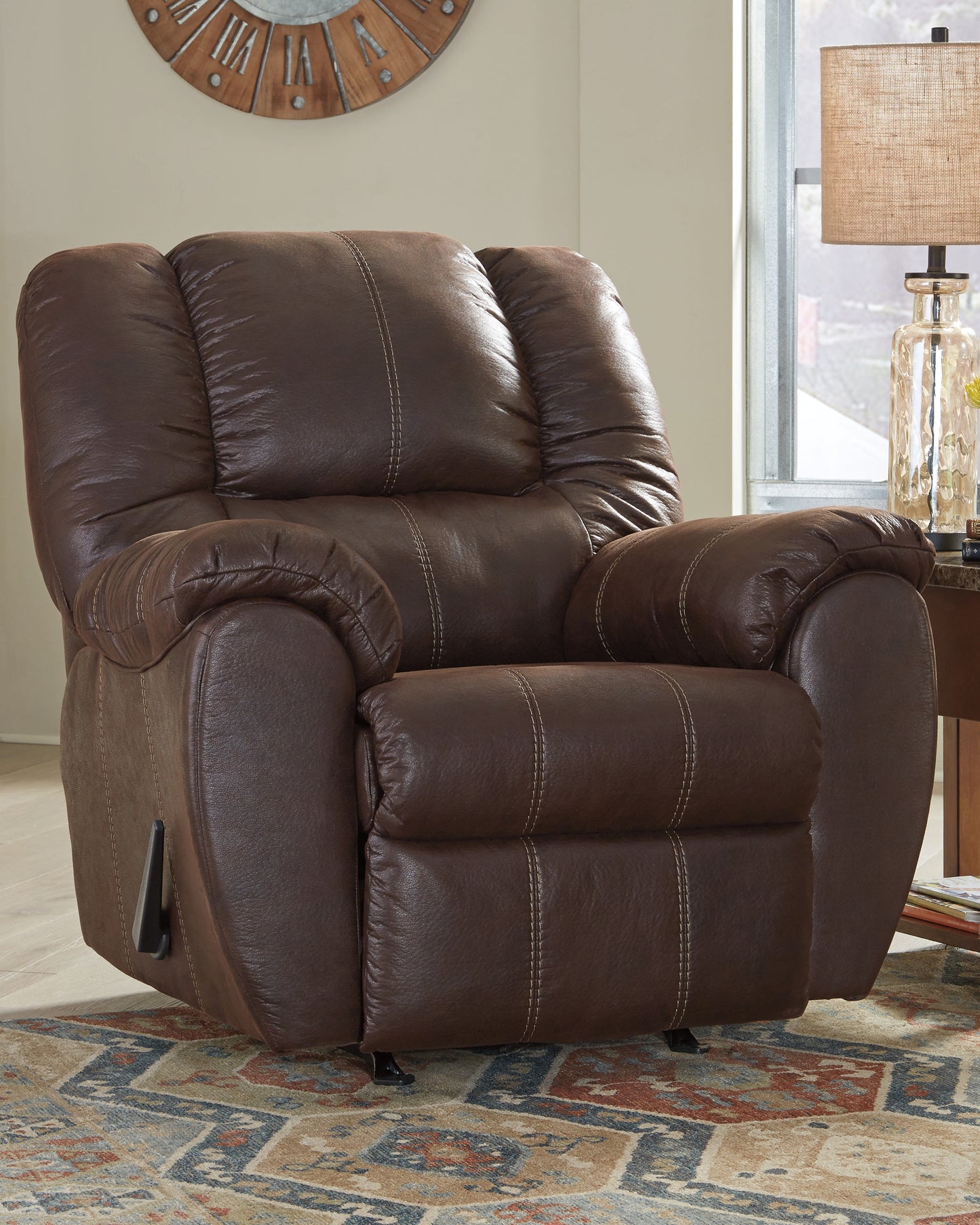 Myers Furniture Outlet - Ashley Furniture - McGann Living Room - Rocker Recliner / Walnut - 1030125