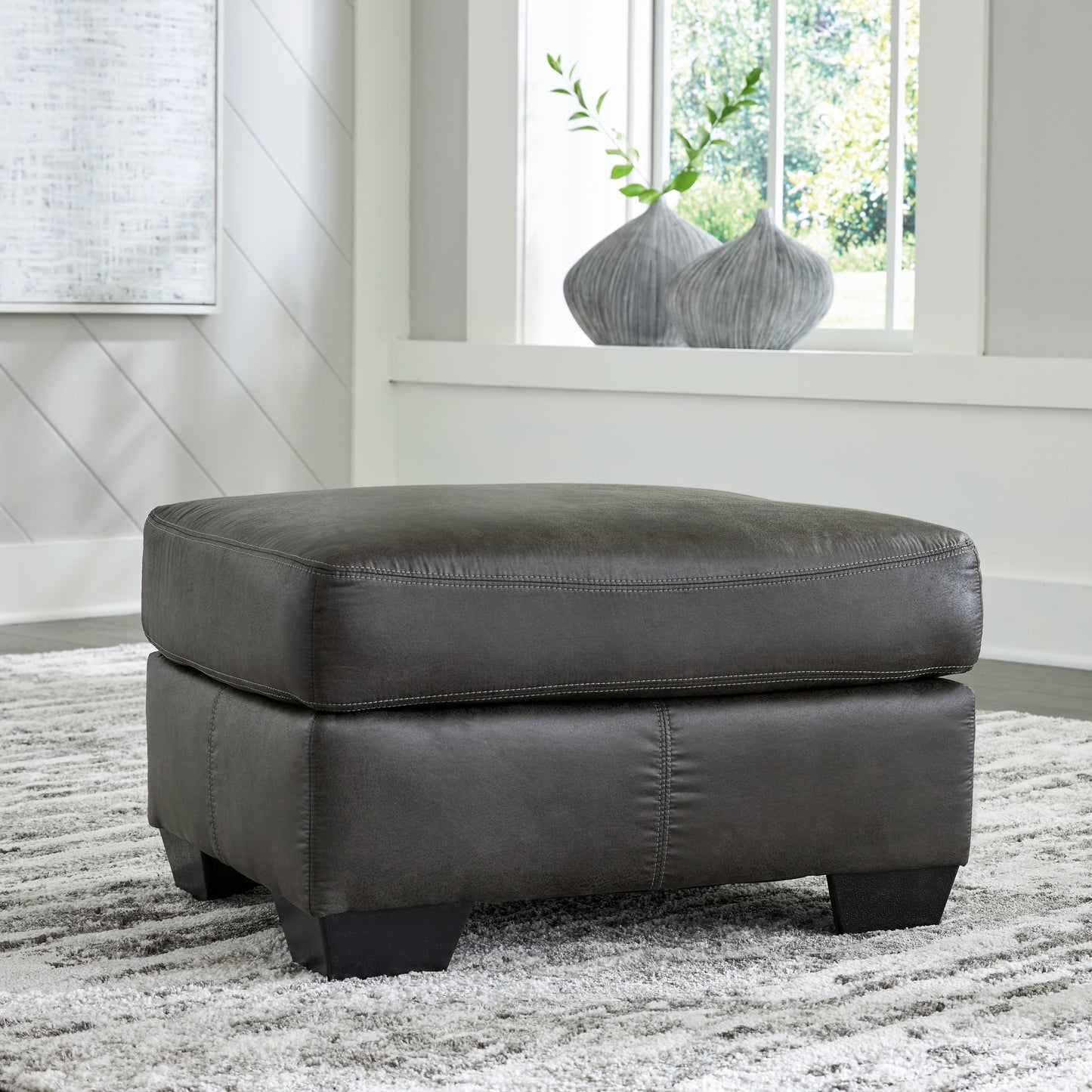 Myers Furniture Outlet - Ashley Furniture - Bladen Living Room - Ottoman / Slate - 1202114