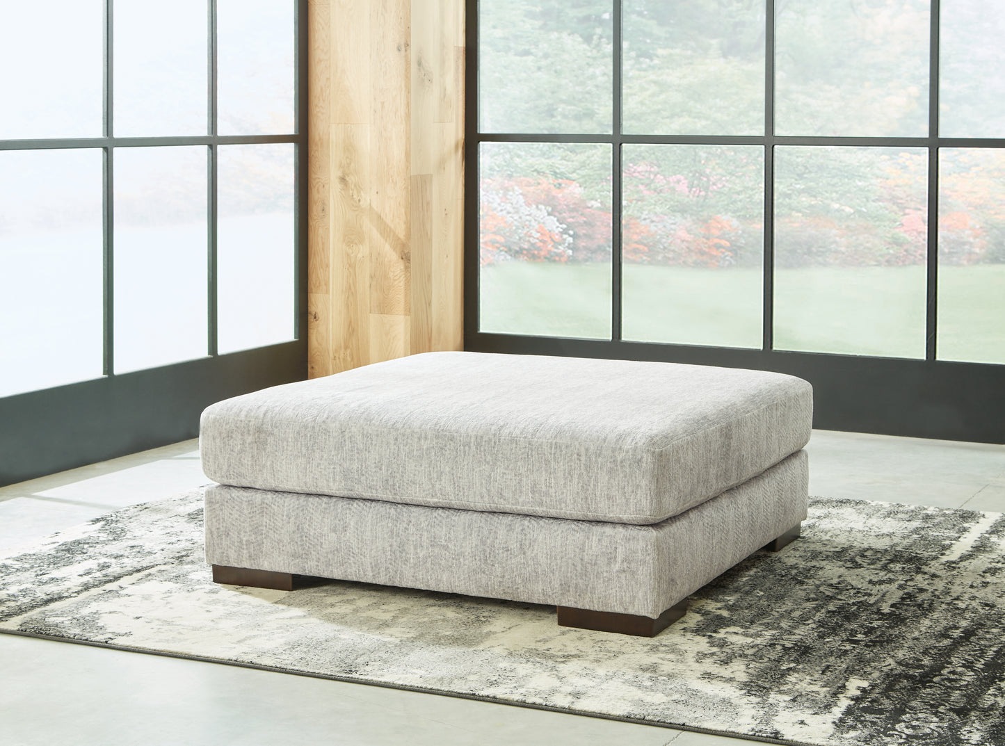 Myers Furniture Outlet - Ashley Furniture - Regent Park Living Room - Oversized Accent Ottoman / Pewter - 1440408