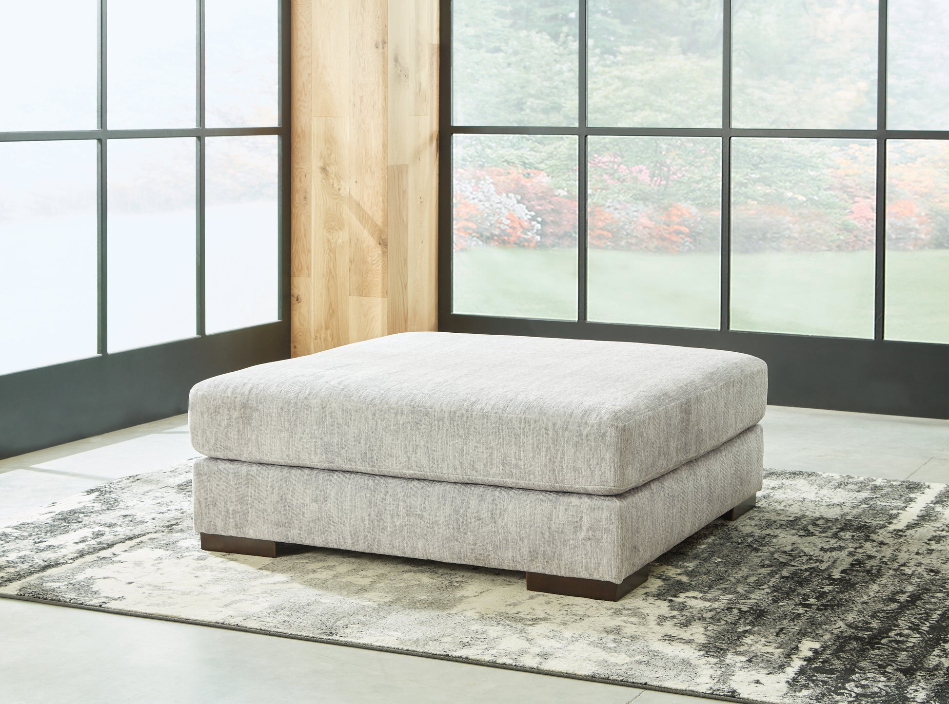 Myers Furniture Outlet - Ashley Furniture - Regent Park Living Room - Oversized Accent Ottoman / Pewter - 1440408