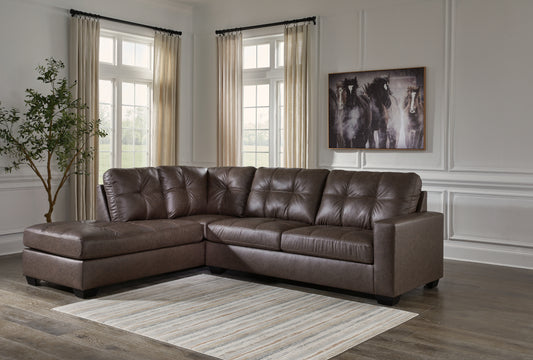 Myers Furniture Outlet - Ashley Furniture - Barlin Mills Sectional - LAF 2-Piece Sectional with Chaise / Carbon - 17004S2