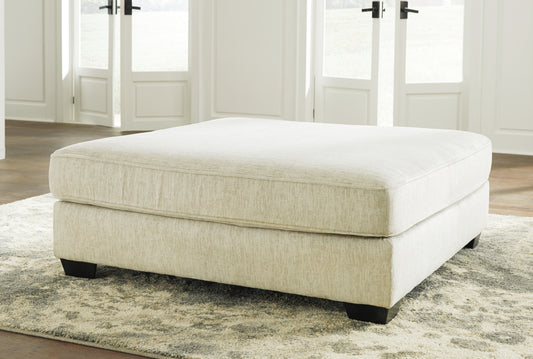 Myers Furniture Outlet - Ashley Furniture - Rawcliffe Living Room - Oversized Accent Ottoman / Parchment - 1960408