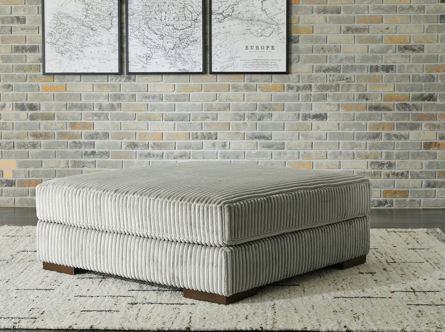 Myers Furniture Outlet - Ashley Furniture - Lindyn Living Room - Oversized Accent Ottoman / Ivory - 2110408