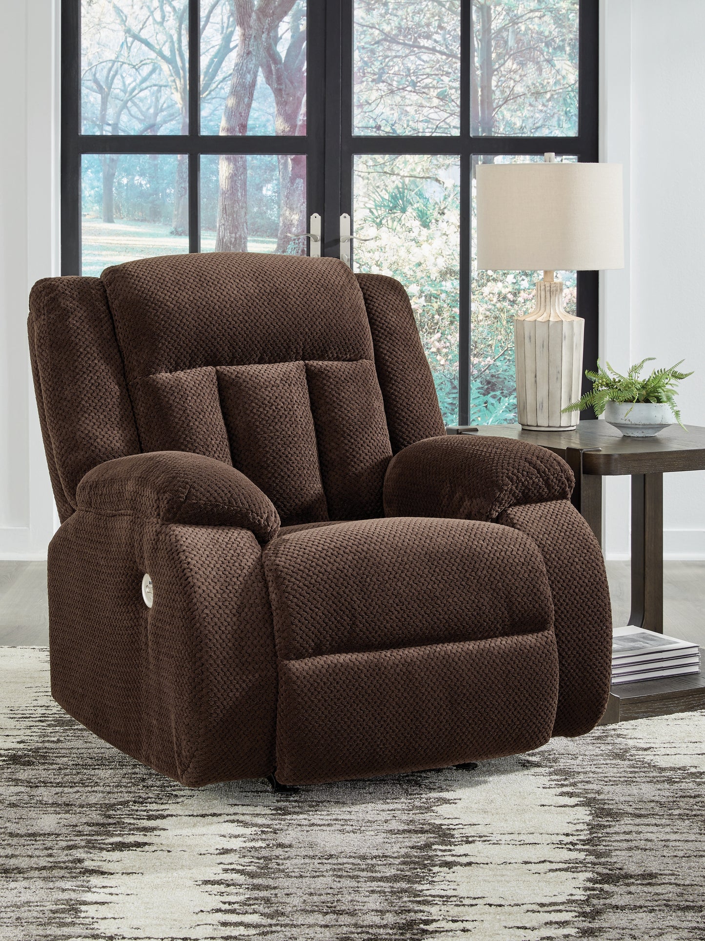 Myers Furniture Outlet - Ashley Furniture - Observation Living Room - Power Rocker Recliner / Chocolate - PC2140698