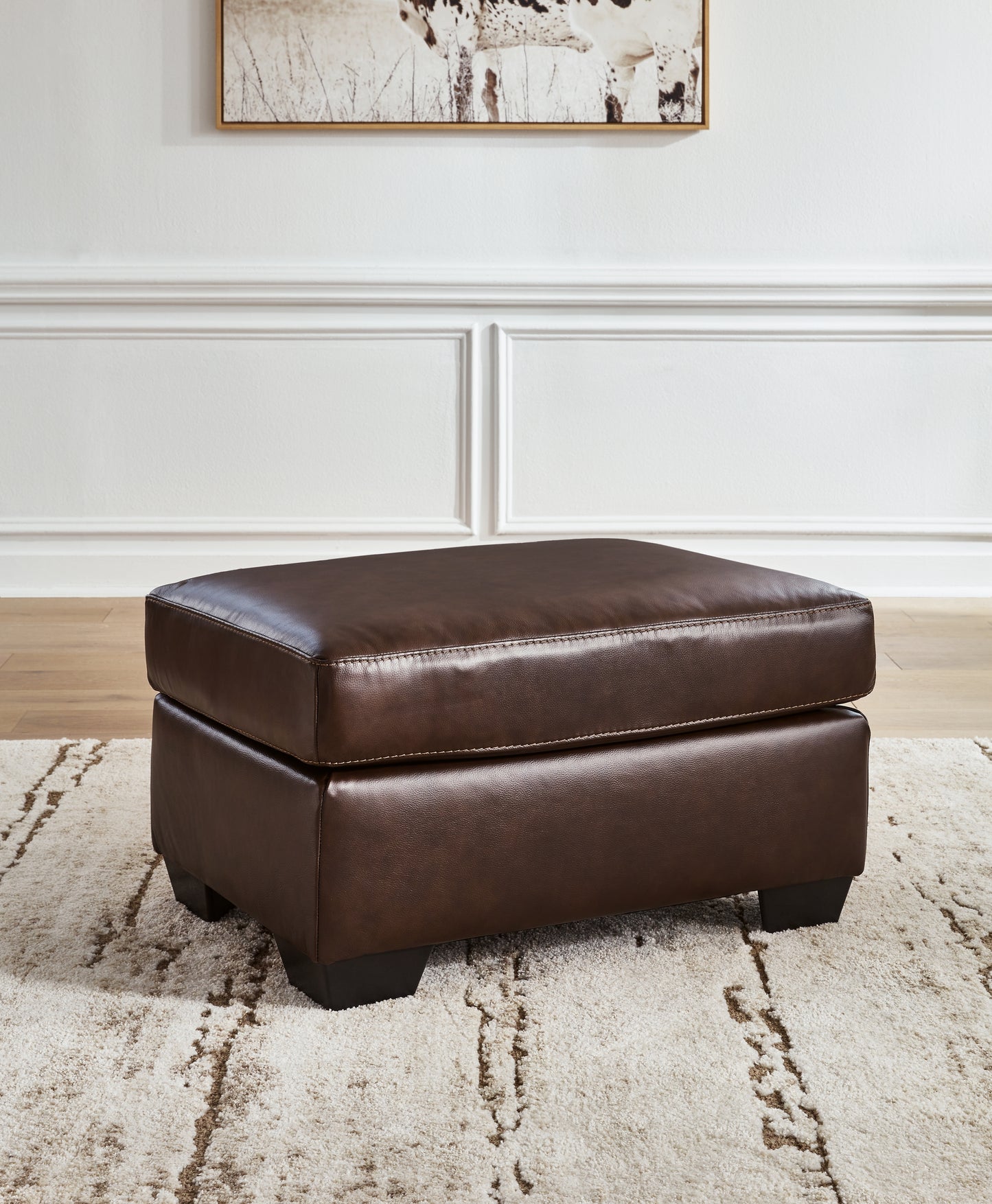 Myers Furniture Outlet - Ashley Furniture - Santorine Living Room - Ottoman / Dark Brown - 2170614