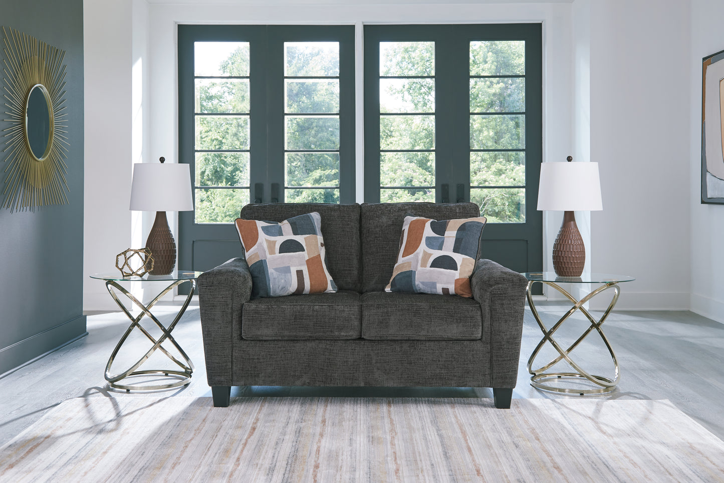 Myers Furniture Outlet - Ashley Furniture - Erinslane Living Room - Loveseat / Dusk - 2520635
