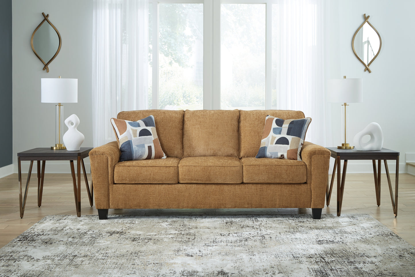Myers Furniture Outlet - Ashley Furniture - Erinslane Living Room - Sofa / Honey - 2520738