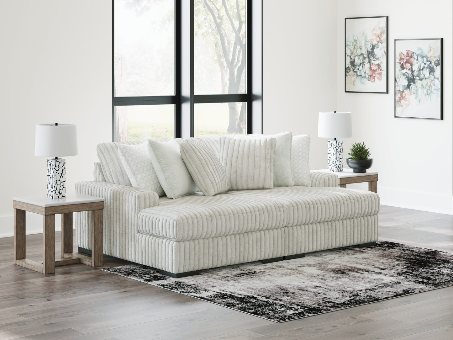 Myers Furniture Outlet - Ashley Furniture - Stupendous Sectional - RAF Super Chaise / Alloy - 25903S16