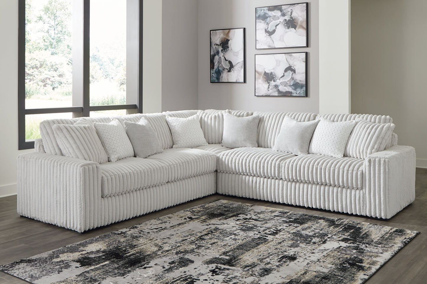 Myers Furniture Outlet - Ashley Furniture - Stupendous Sectional - LAF 3-Piece Sectional / Alloy - 25903S1