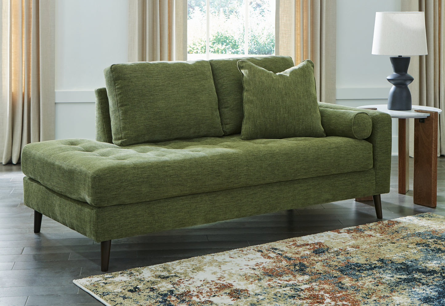 Myers Furniture Outlet - Ashley Furniture - Bixler Living Room - RAF Corner Chaise / Navy - 2610617