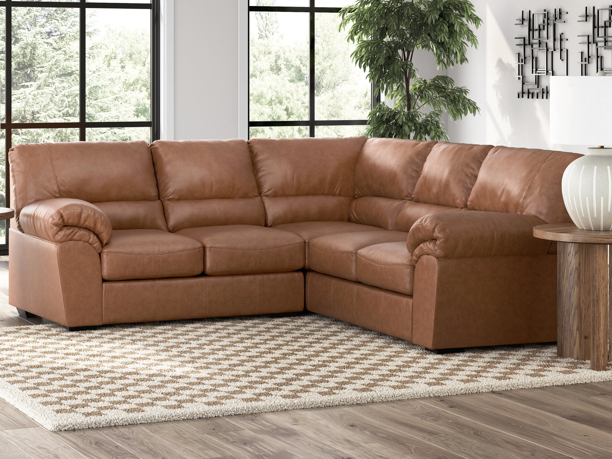 Myers Furniture Outlet - Ashley Furniture - WillowBend Sectional - RAF 2-Piece Sectional / Umber - PC27705S1
