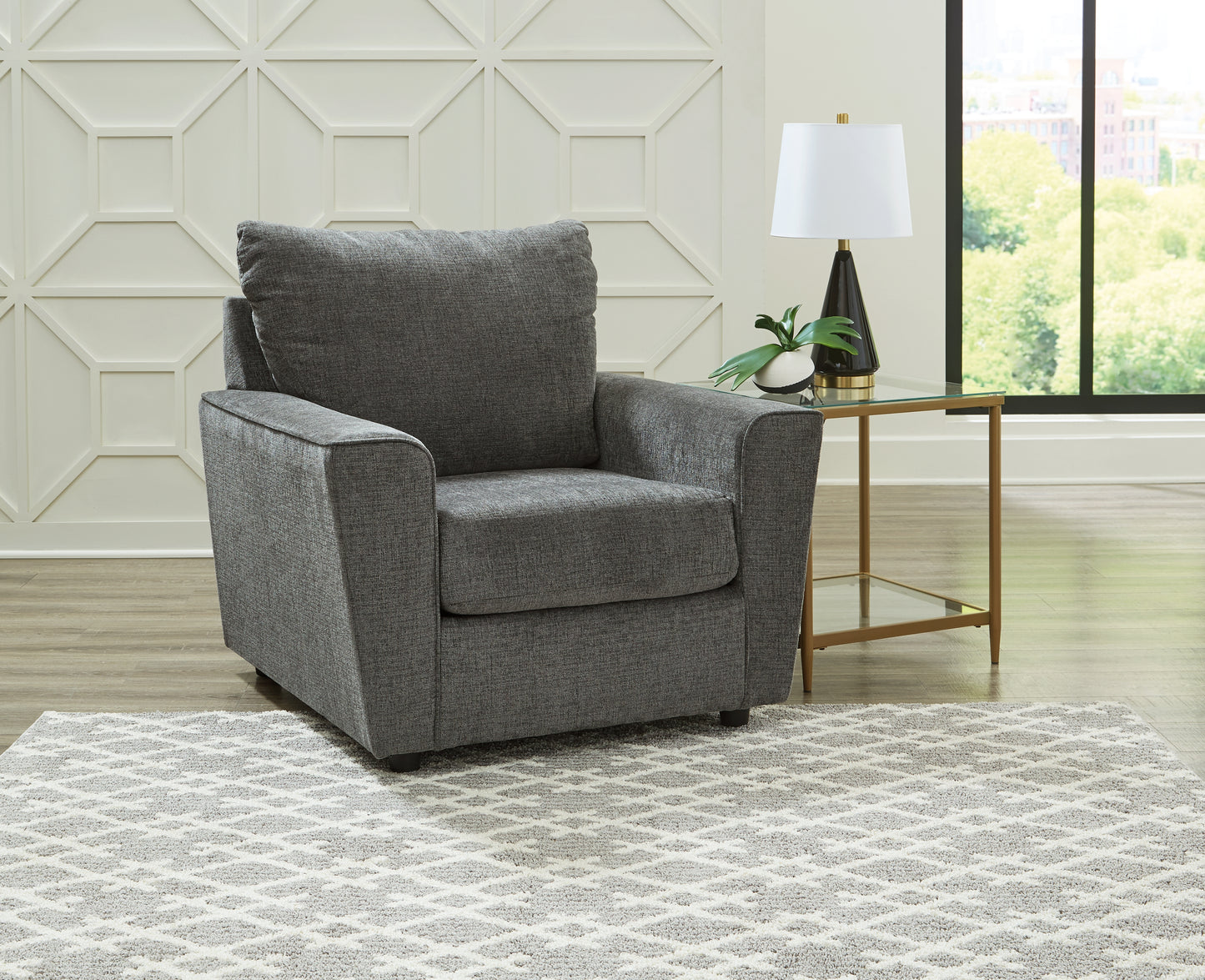 Myers Furniture Outlet - Ashley Furniture - Stairatt Living Room - Chair / Gravel - 2850220