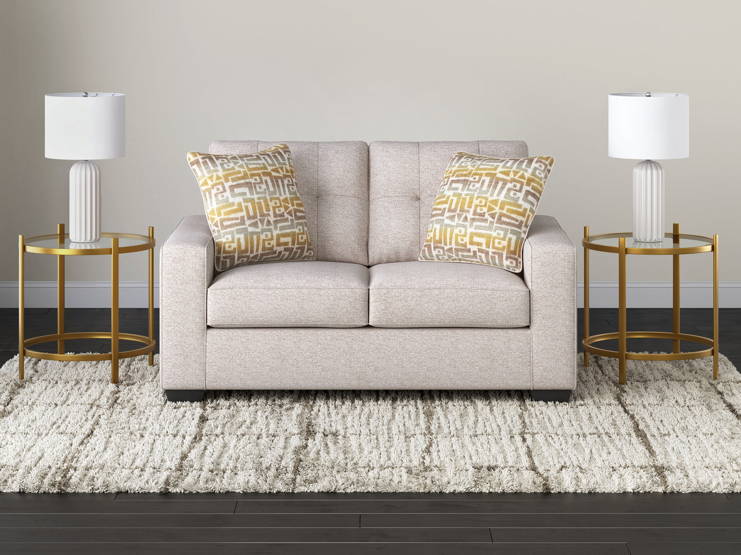 Myers Furniture Outlet - Ashley Furniture - Larimer Living Room - Loveseat / Stone - PC2920335