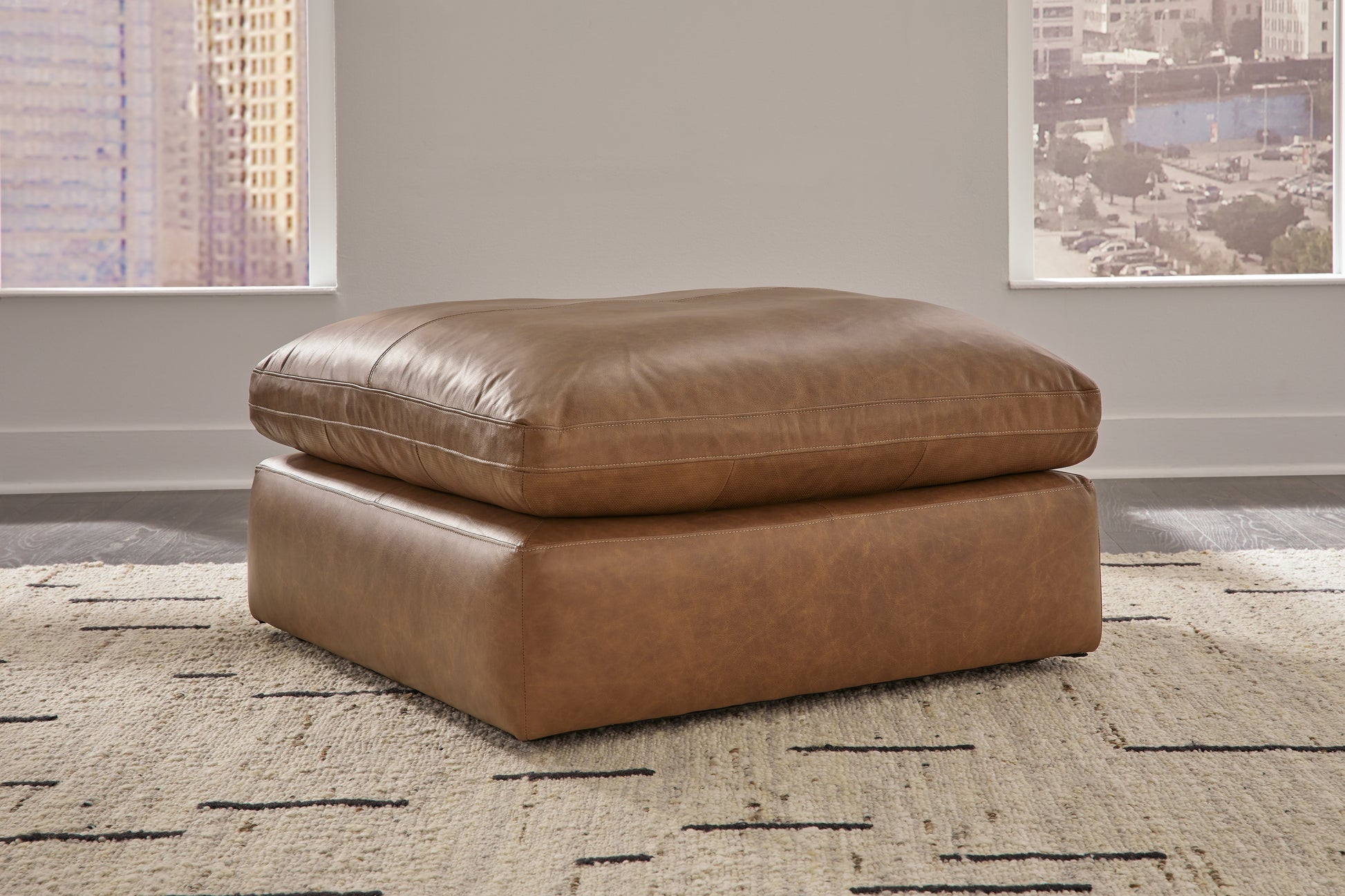 Myers Furniture Outlet - Ashley Furniture - Emilia Living Room - Oversized Accent Ottoman / Caramel - 3090108