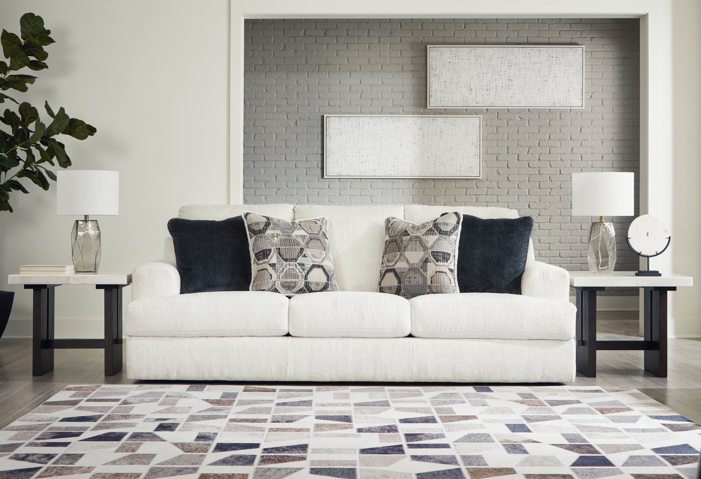 Myers Furniture Outlet - Ashley Furniture - Karinne Living Room - Sofa / Linen - 3140338