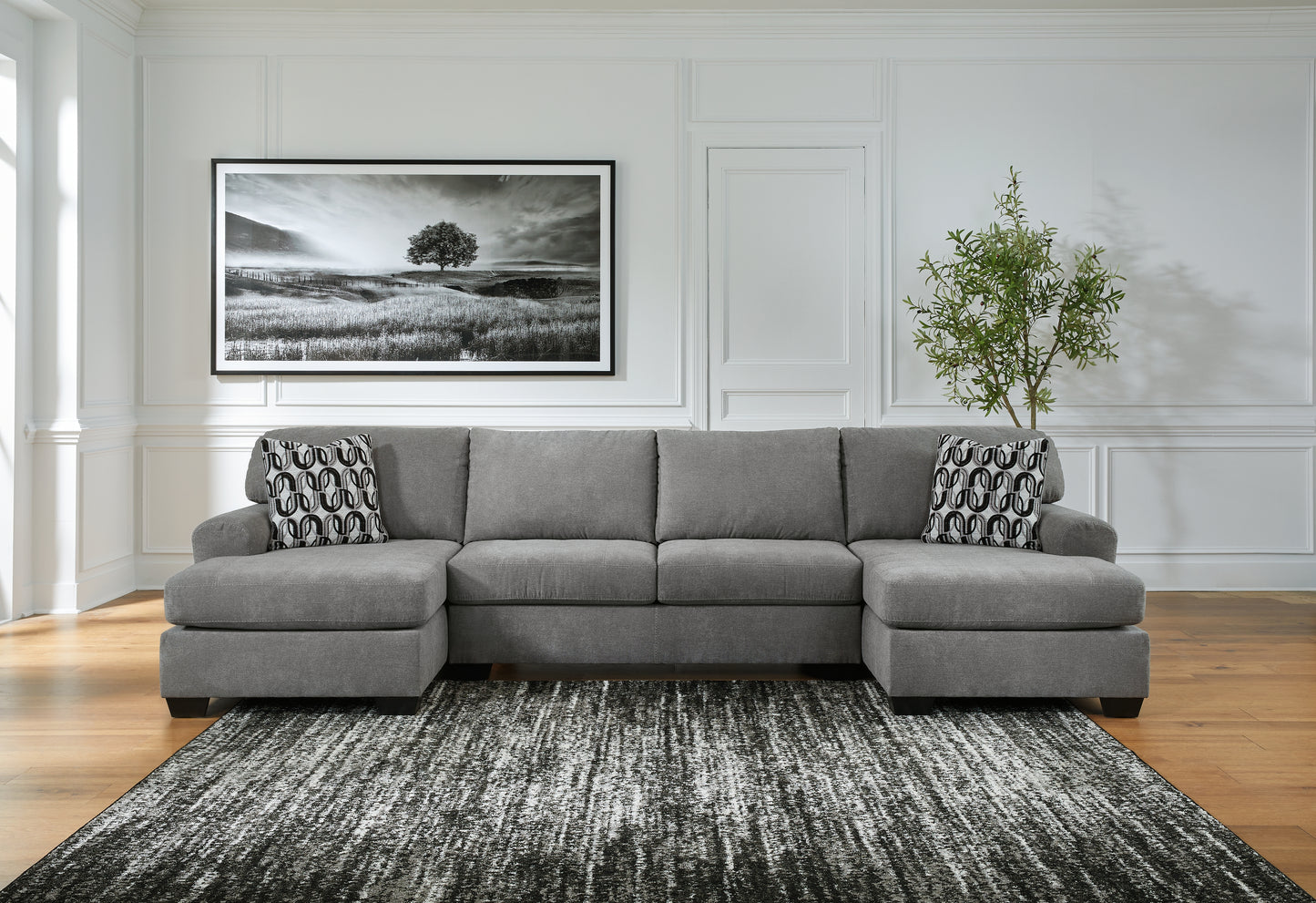 Myers Furniture Outlet - Ashley Furniture - Birkdale Court Sectional - RAF 3-Piece Sectional / Gray - 32402S3