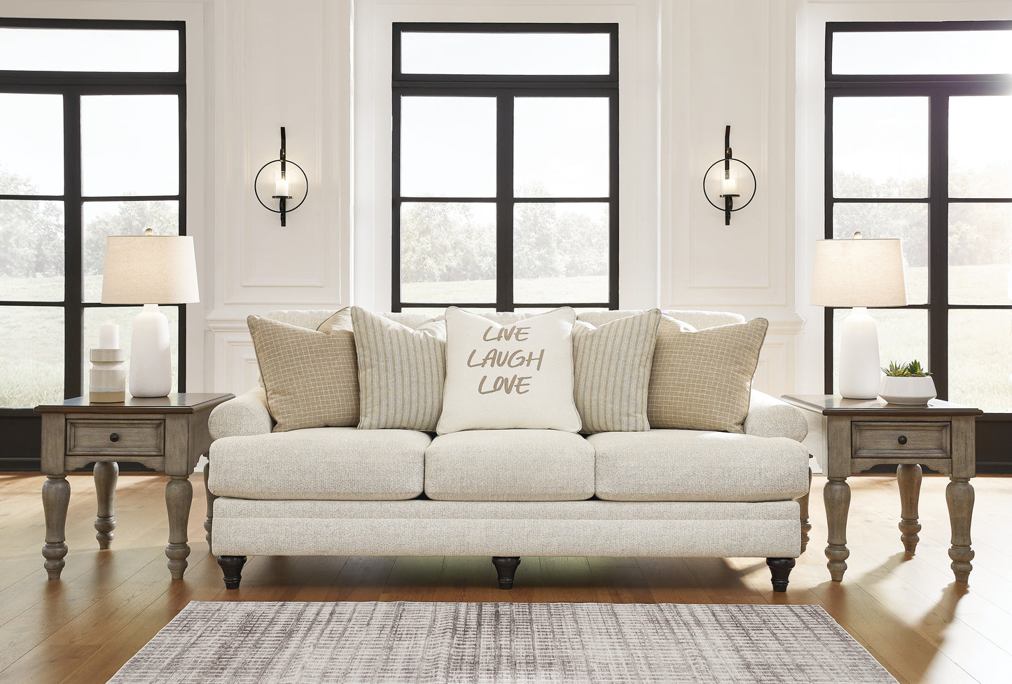 Myers Furniture Outlet - Ashley Furniture - Valerani Living Room - Loveseat / Sandstone - 3570235