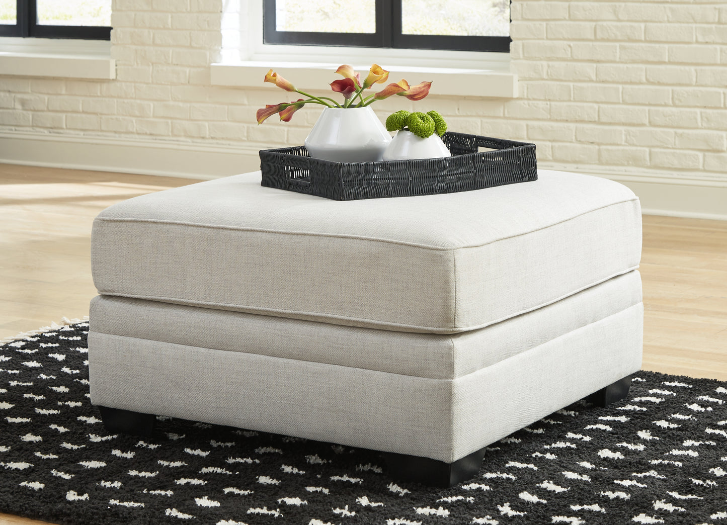 Myers Furniture Outlet - Ashley Furniture - Huntsworth Living Room - Oversized Accent Ottoman / Dove Gray - 3970208