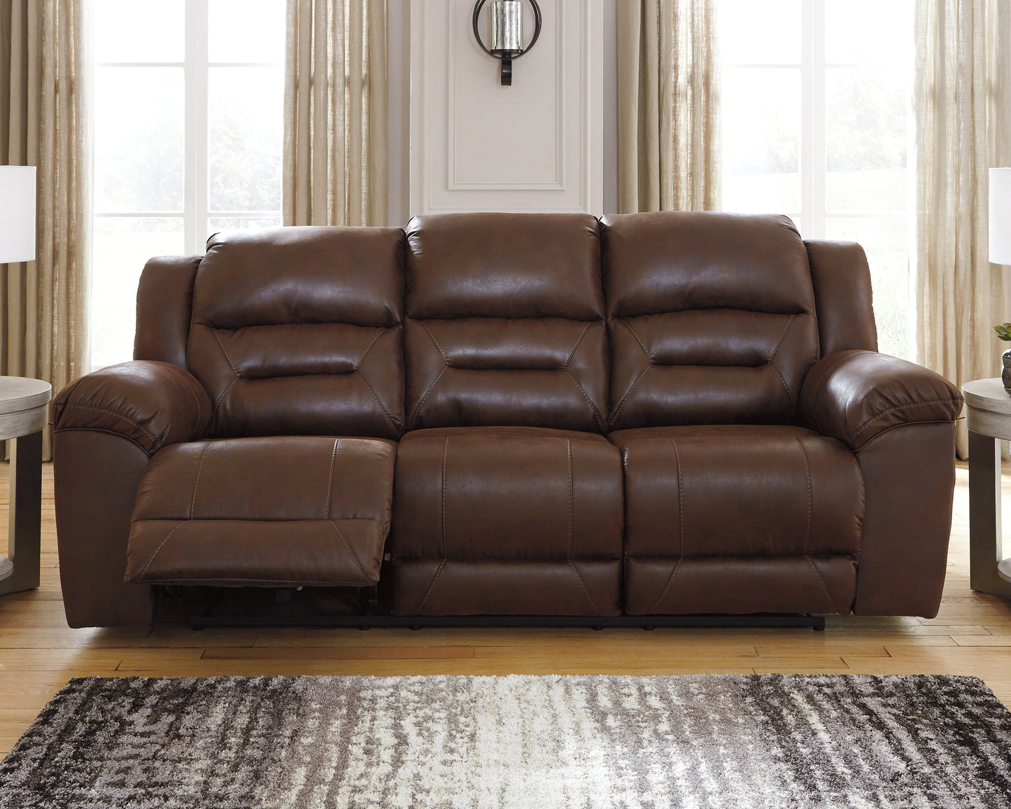 Myers Furniture Outlet - Ashley Furniture - Stoneland Living Room - Power Rocker Recliner / Fossil - 3990598