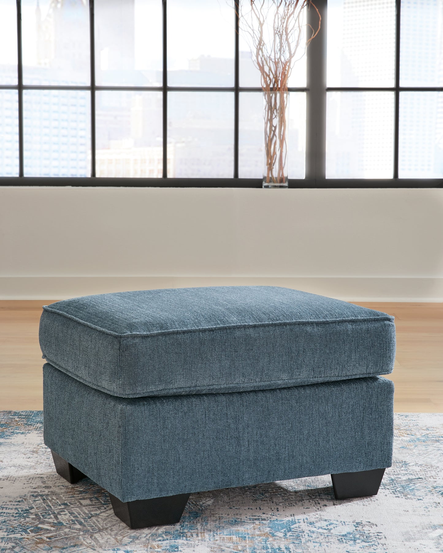 Myers Furniture Outlet - Ashley Furniture - Cashton Living Room - Ottoman / Blue - 4060514