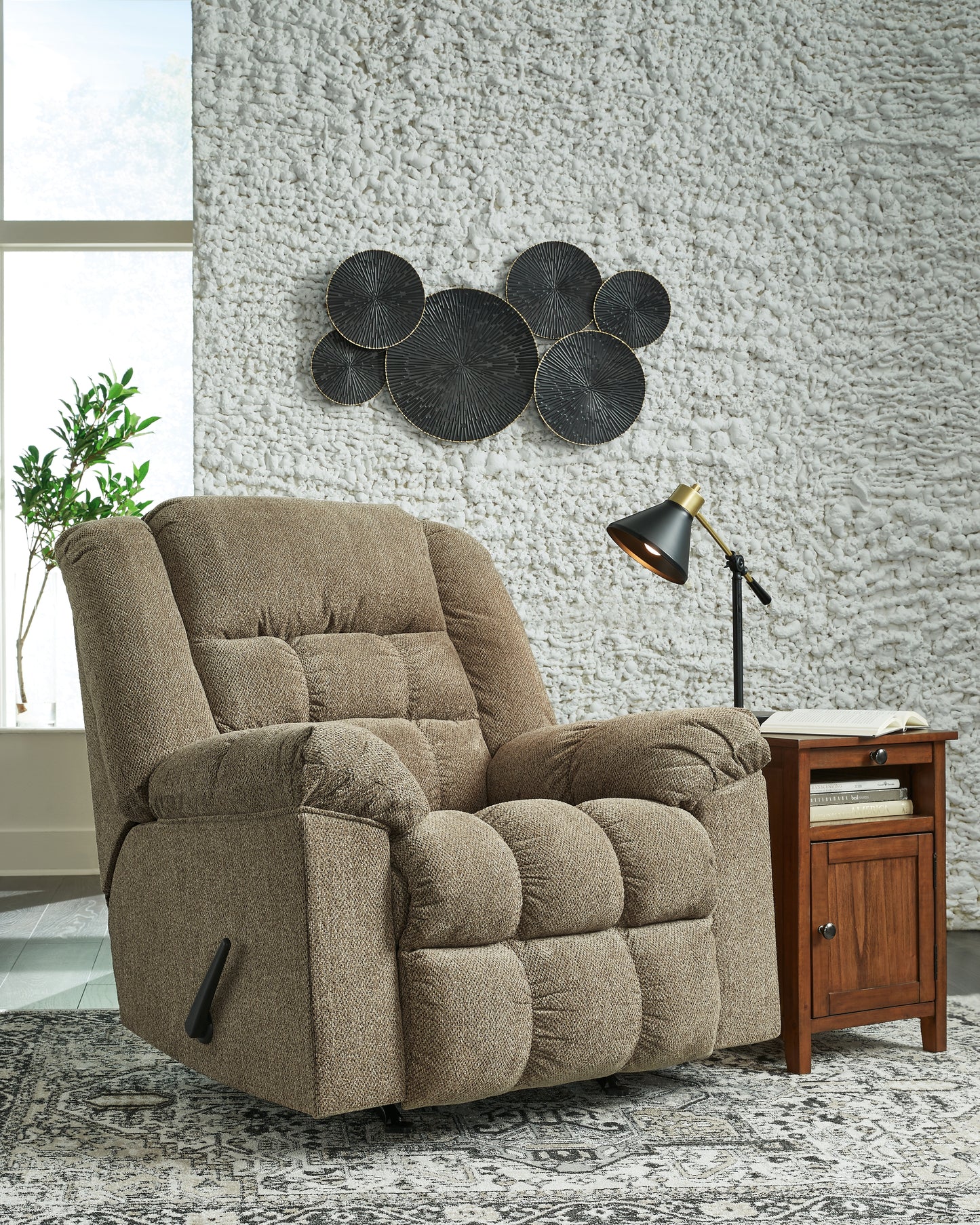 Myers Furniture Outlet - Ashley Furniture - Kegler Living Room - Rocker Recliner / Briar - 4450525