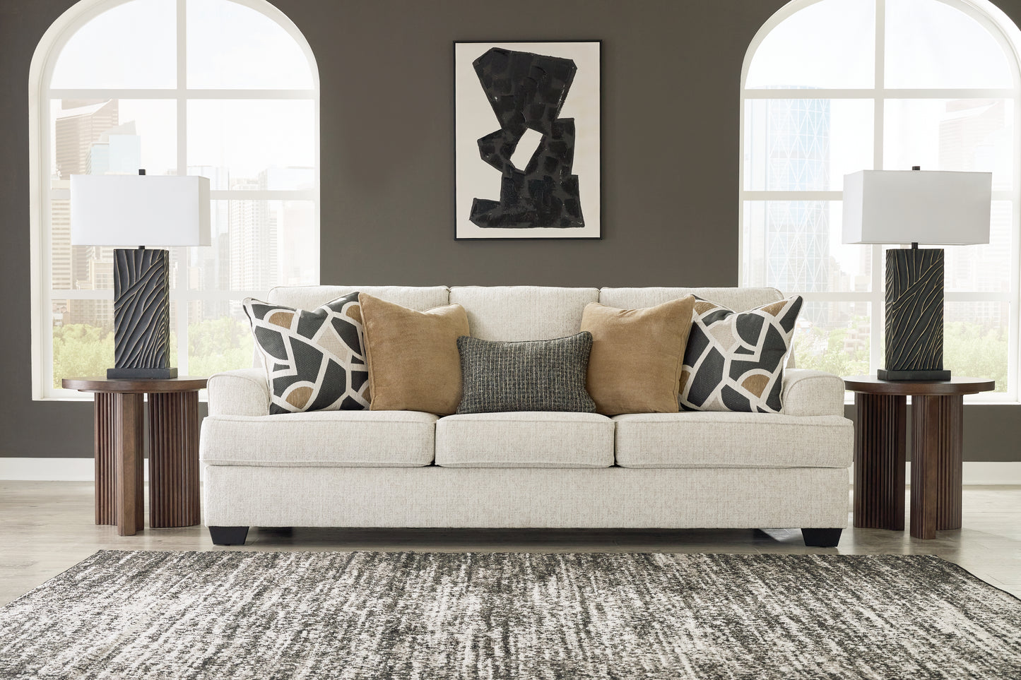 Myers Furniture Outlet - Ashley Furniture - Heartcort Living Room - Sofa / Quartz - 4460438