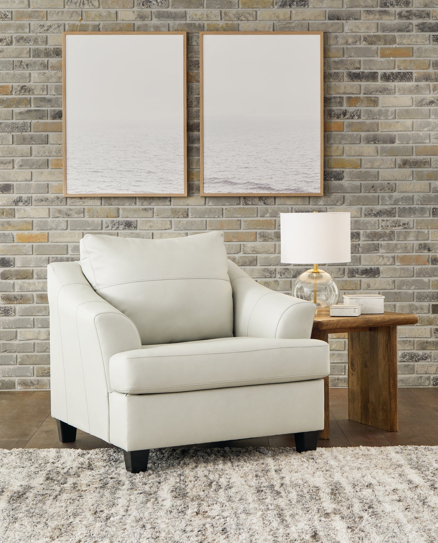 Myers Furniture Outlet - Ashley Furniture - Genoa Living Room - Chair and a Half / Coconut - 4770423