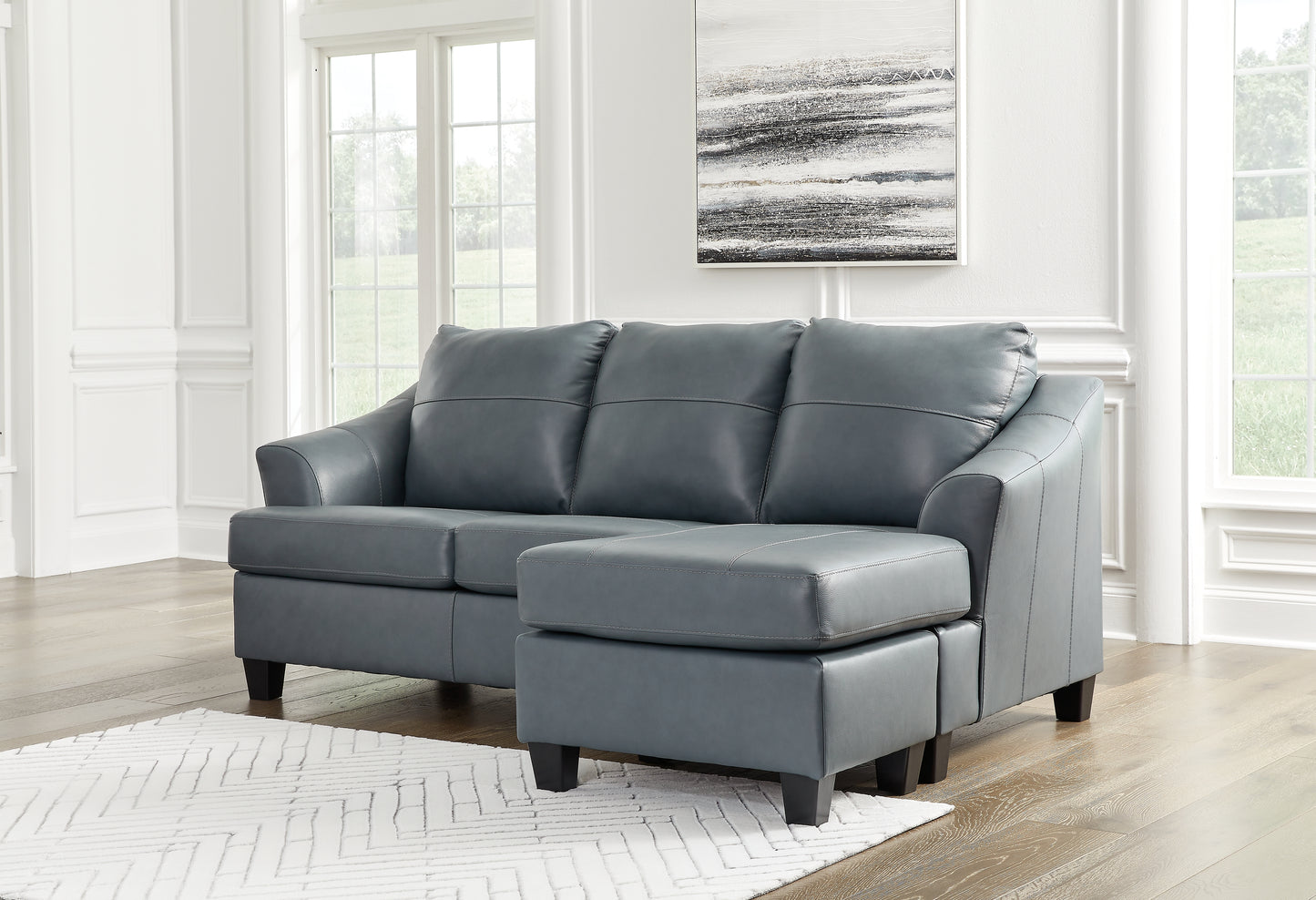 Myers Furniture Outlet - Ashley Furniture - Genoa Living Room - Sofa Chaise / Steel - 4770518