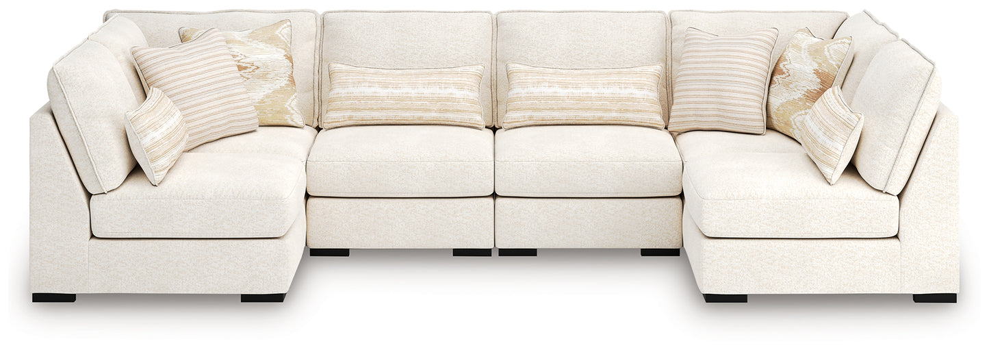 Myers Furniture Outlet - Ashley Furniture - Donelson Creek Sectional - 6-Piece Sectional / Vanilla - 48002S3