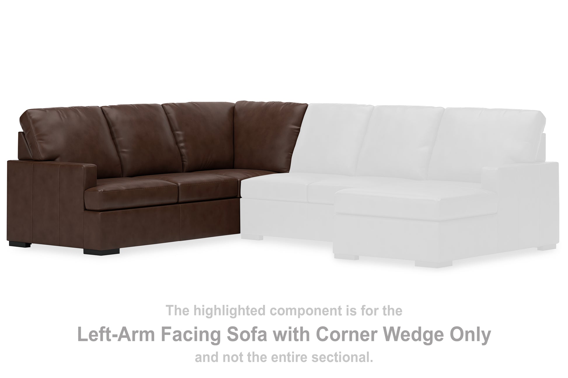Myers Furniture Outlet - Ashley Furniture - McDowlan Sectional - LAF Sofa w/Corner Wedge / Coffee - PC4850448