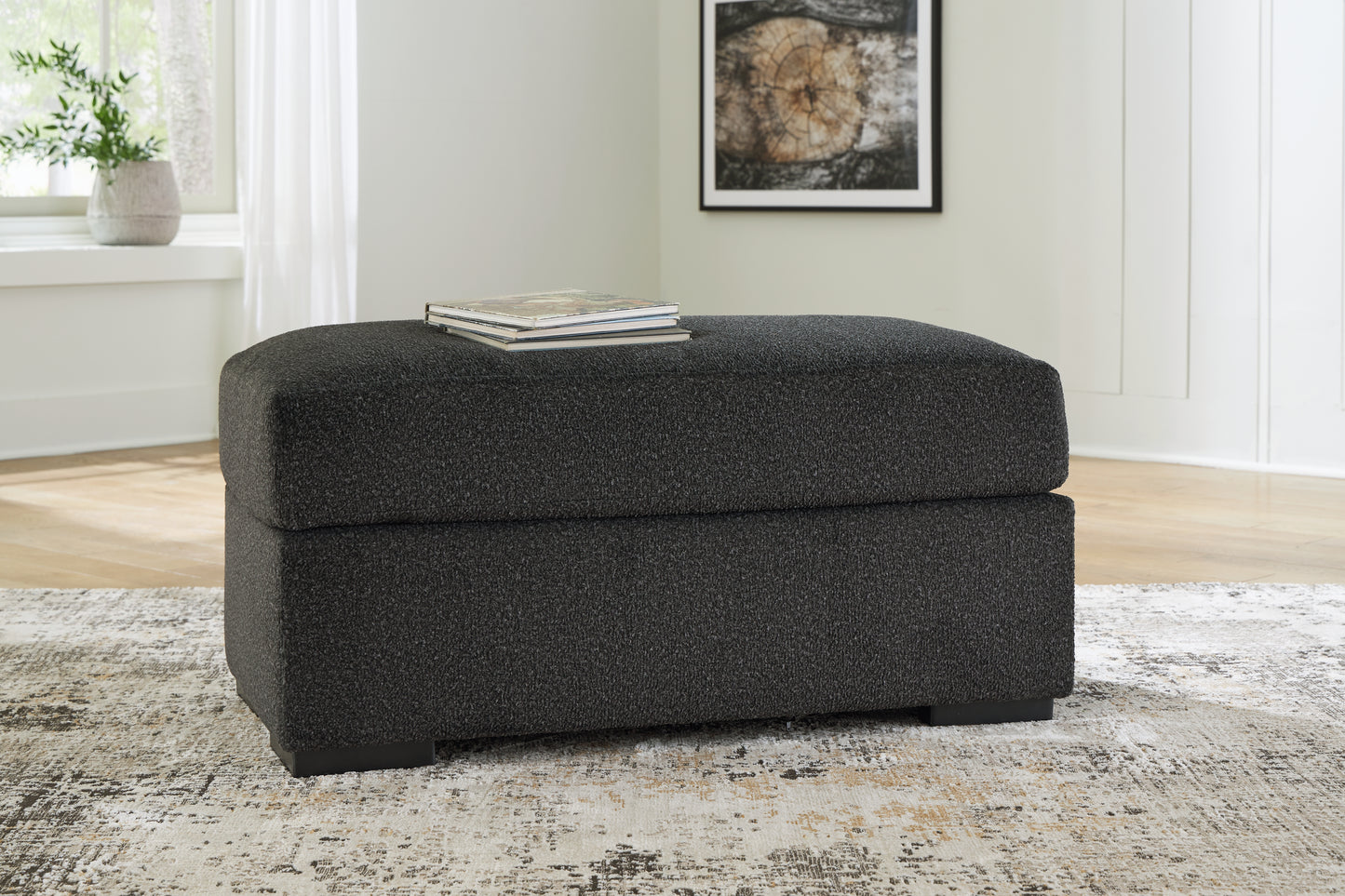 Myers Furniture Outlet - Ashley Furniture - Wryenlynn Living Room - Ottoman / Onyx - 4940514