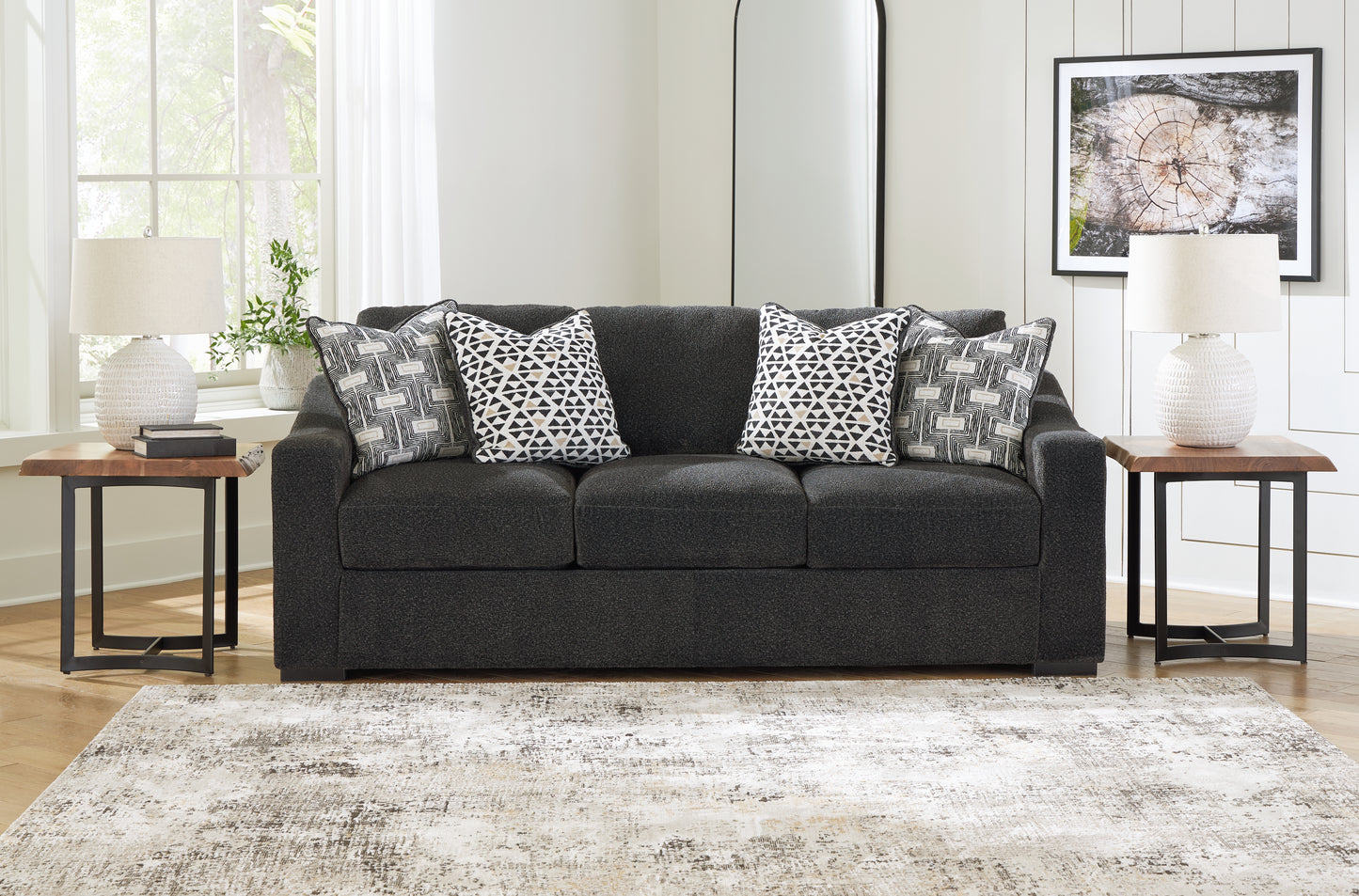 Myers Furniture Outlet - Ashley Furniture - Wryenlynn Living Room - Sofa / Onyx - 4940538