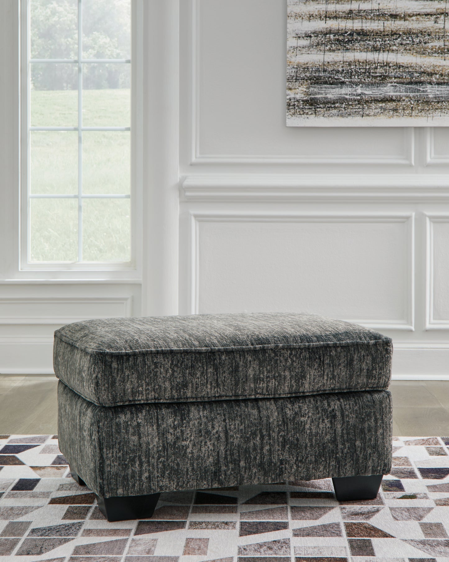 Myers Furniture Outlet - Ashley Furniture - Lonoke Living Room - Ottoman / Gunmetal - 5050414