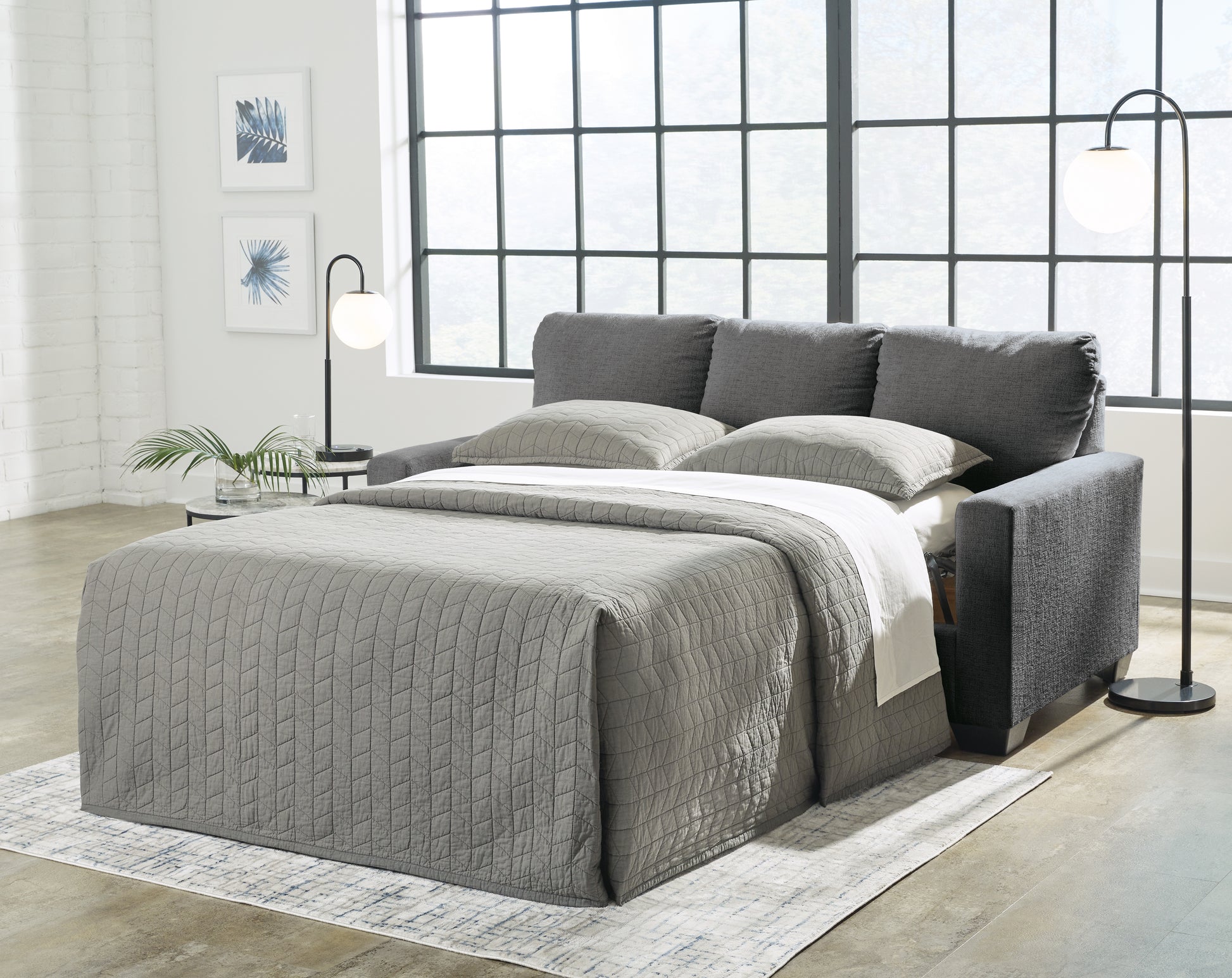 Myers Furniture Outlet - Ashley Furniture - Rannis Living Room - Rocker Recliner / Pewter - 5360225