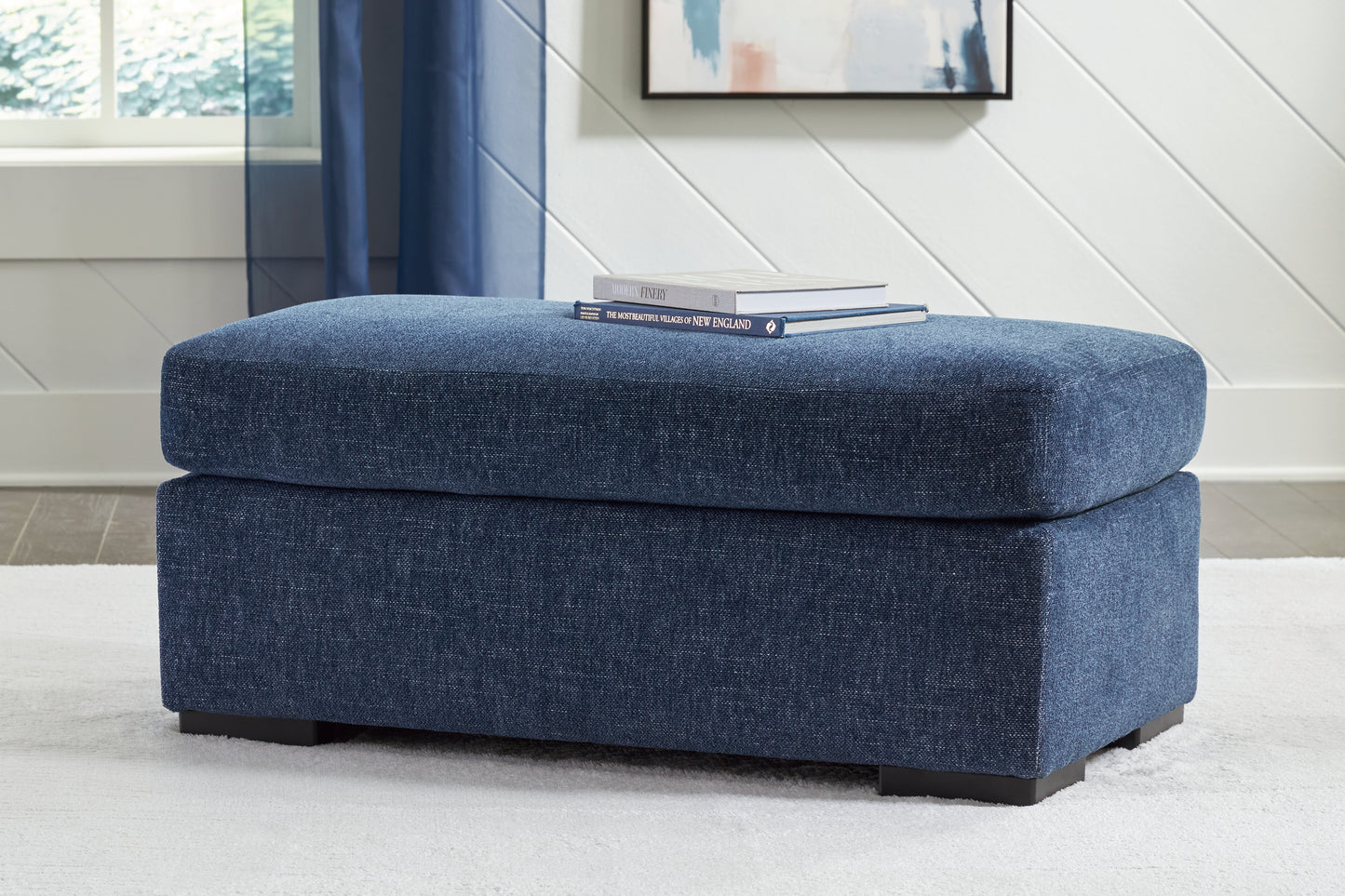 Myers Furniture Outlet - Ashley Furniture - Evansley Living Room - Ottoman / Navy - 5450214