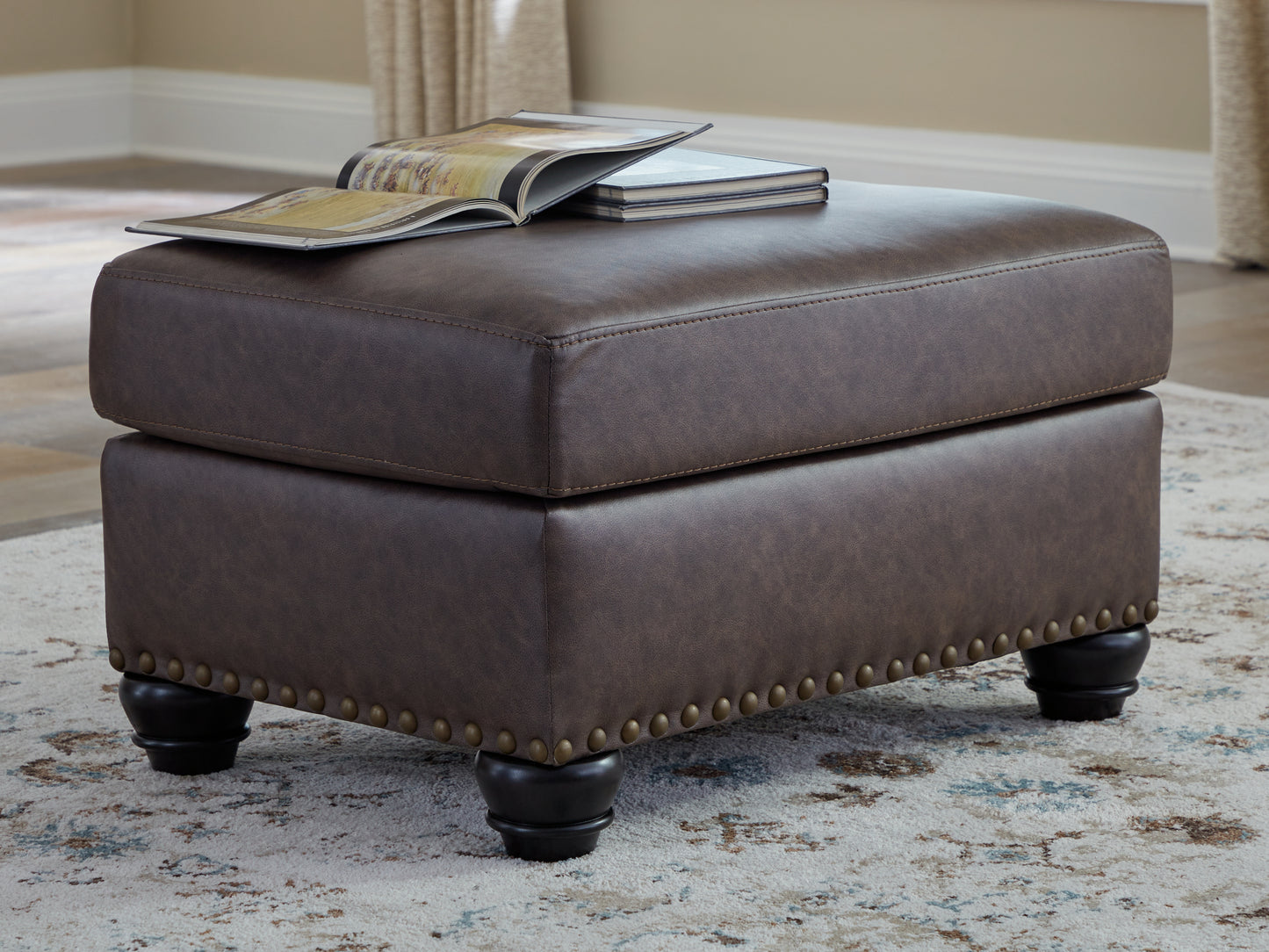 Myers Furniture Outlet - Ashley Furniture - Roxmere Living Room - Ottoman / Umber - 5550314
