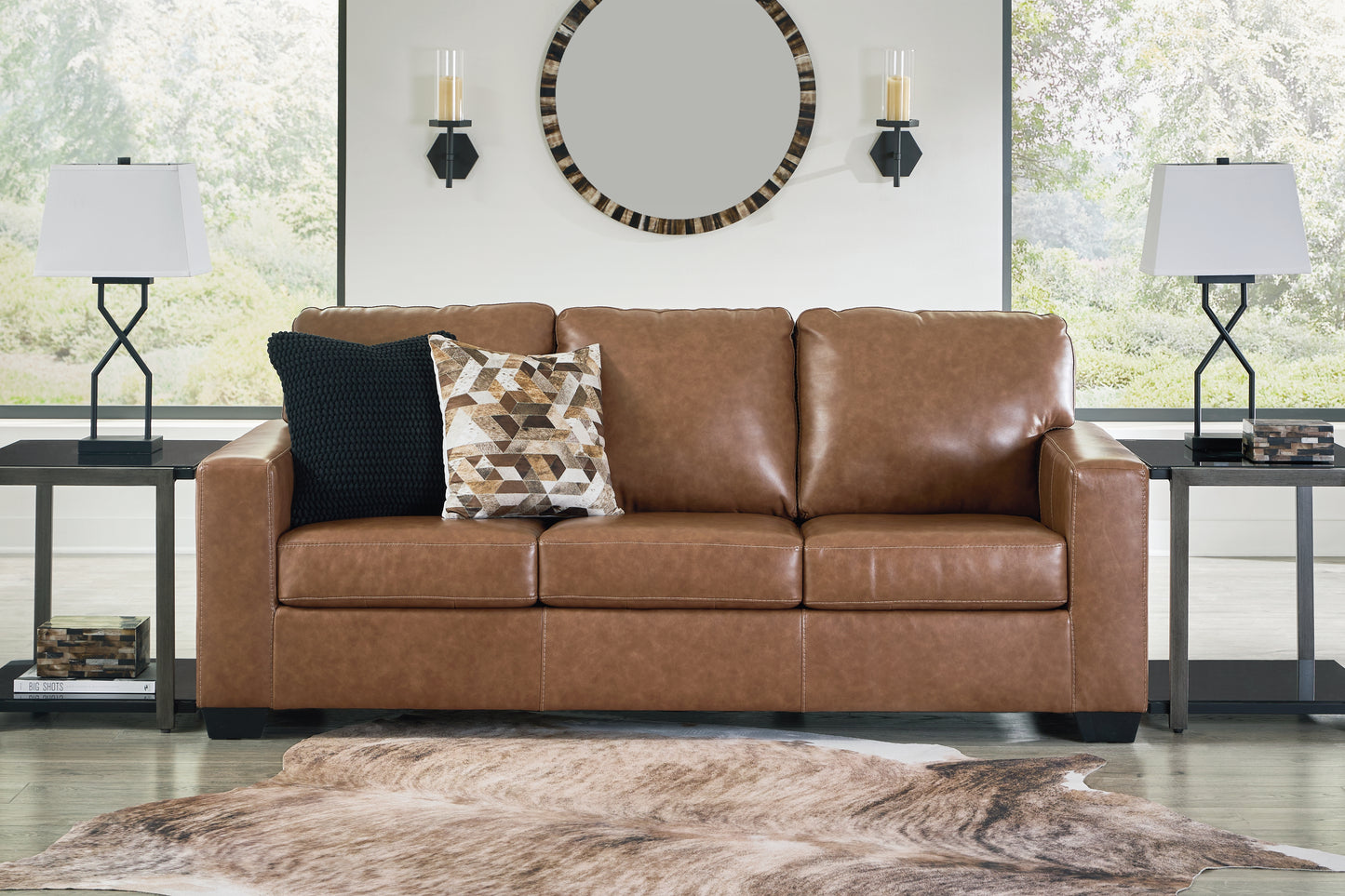 Myers Furniture Outlet - Ashley Furniture - Bolsena Living Room - Sofa / Caramel - 5560338