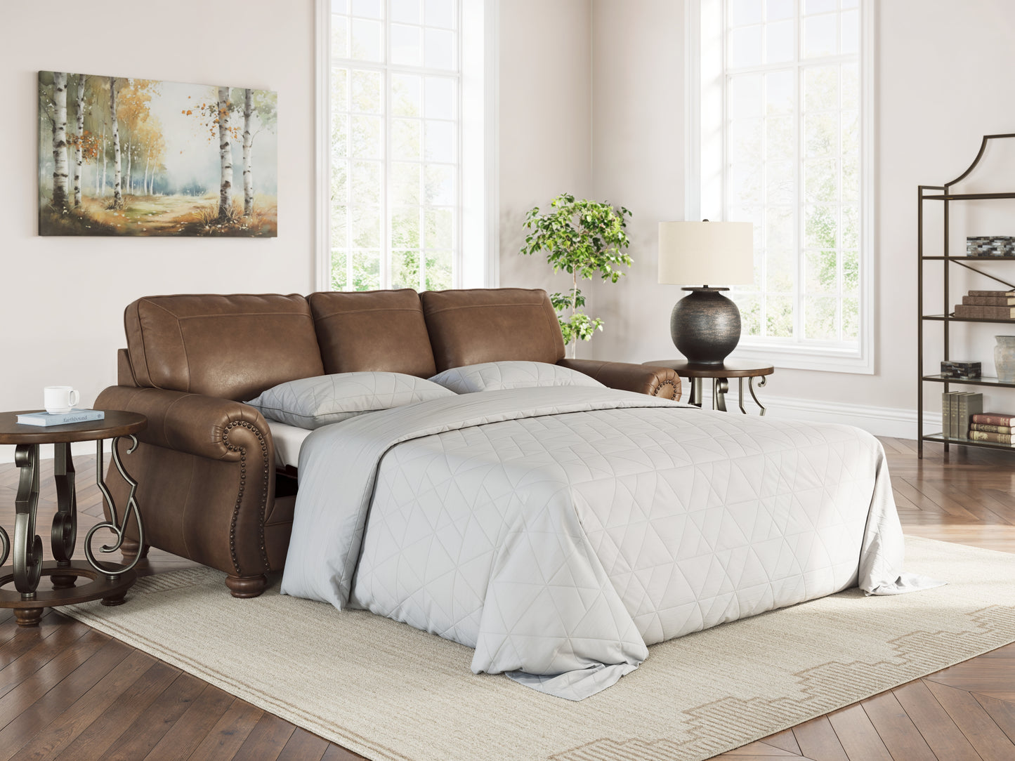 Myers Furniture Outlet - Ashley Furniture - Chasemore Living Room - Queen Sofa Sleeper / Earth - PC5590239