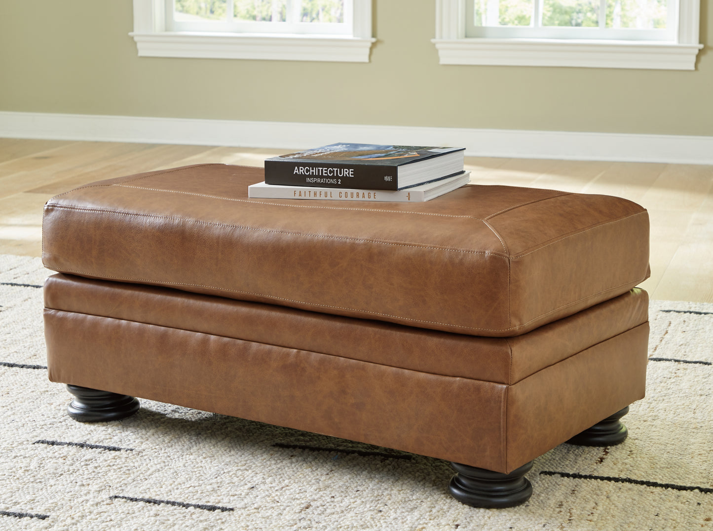 Myers Furniture Outlet - Ashley Furniture - Carianna Living Room - Ottoman / Caramel - 5760414