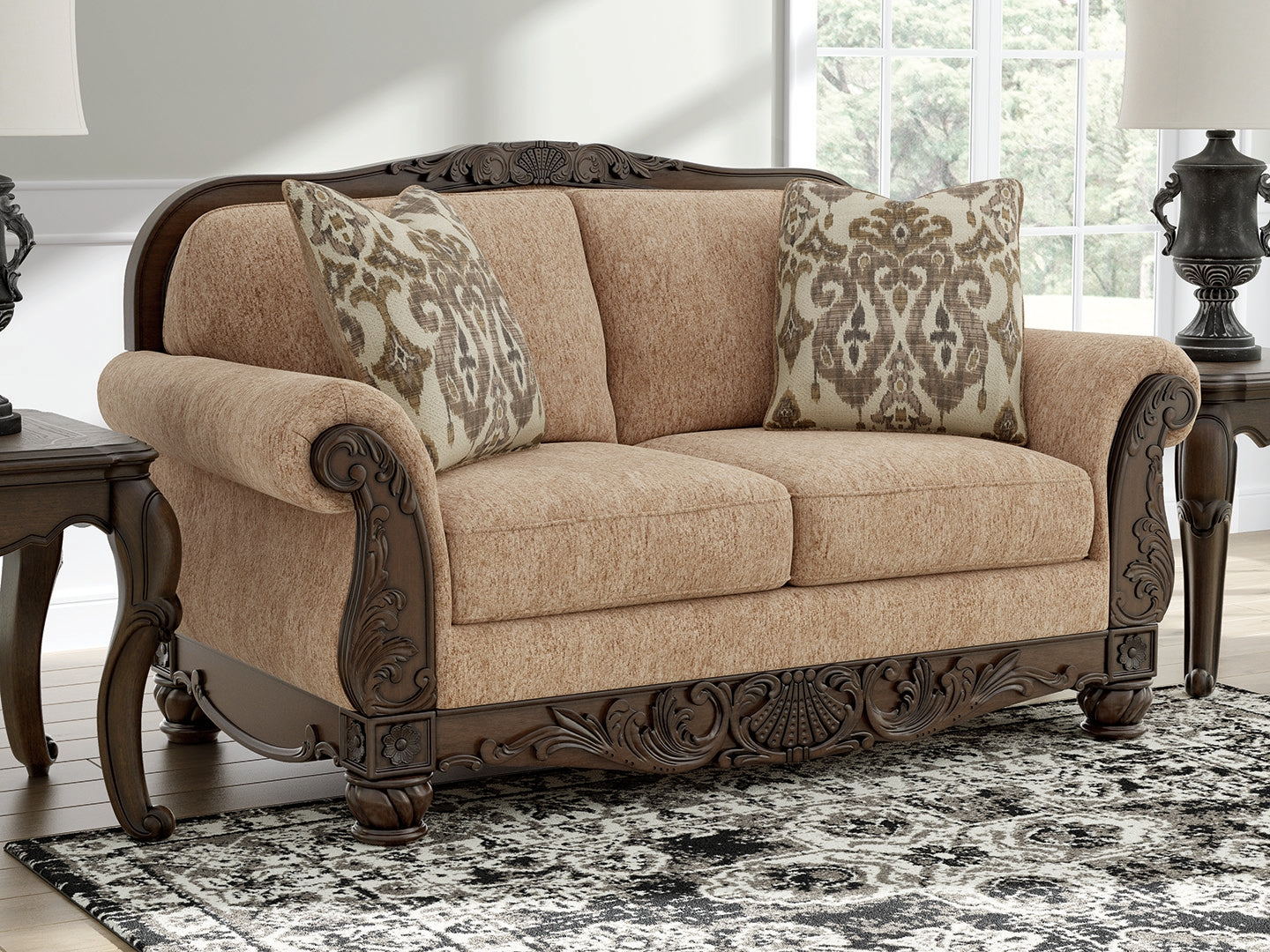 Myers Furniture Outlet - Ashley Furniture - Chelsworth Living Room - Loveseat / Golden - PC5790535
