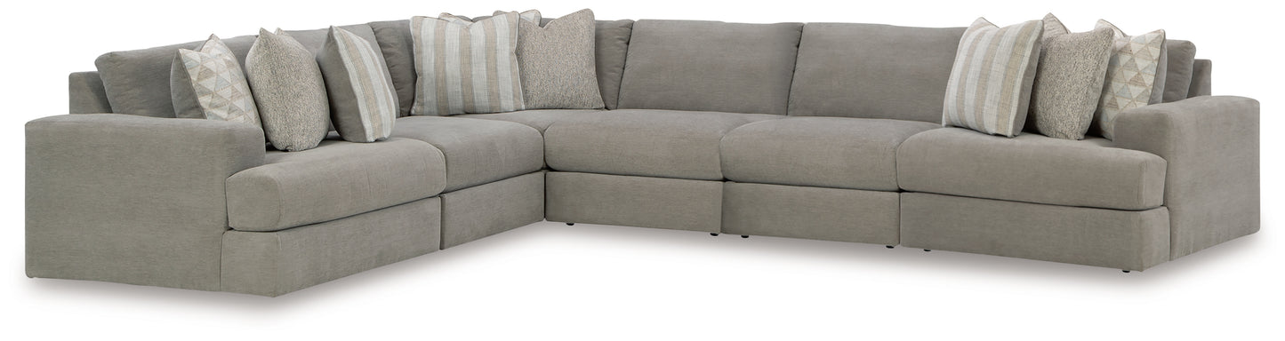 Myers Furniture Outlet - Ashley Furniture - Avaliyah Sectional - RAF 6-Piece Sectional / Ash - 58103S7