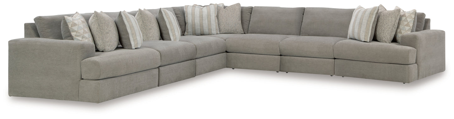 Myers Furniture Outlet - Ashley Furniture - Avaliyah Sectional - RAF 7-Piece Sectional / Ash - 58103S8