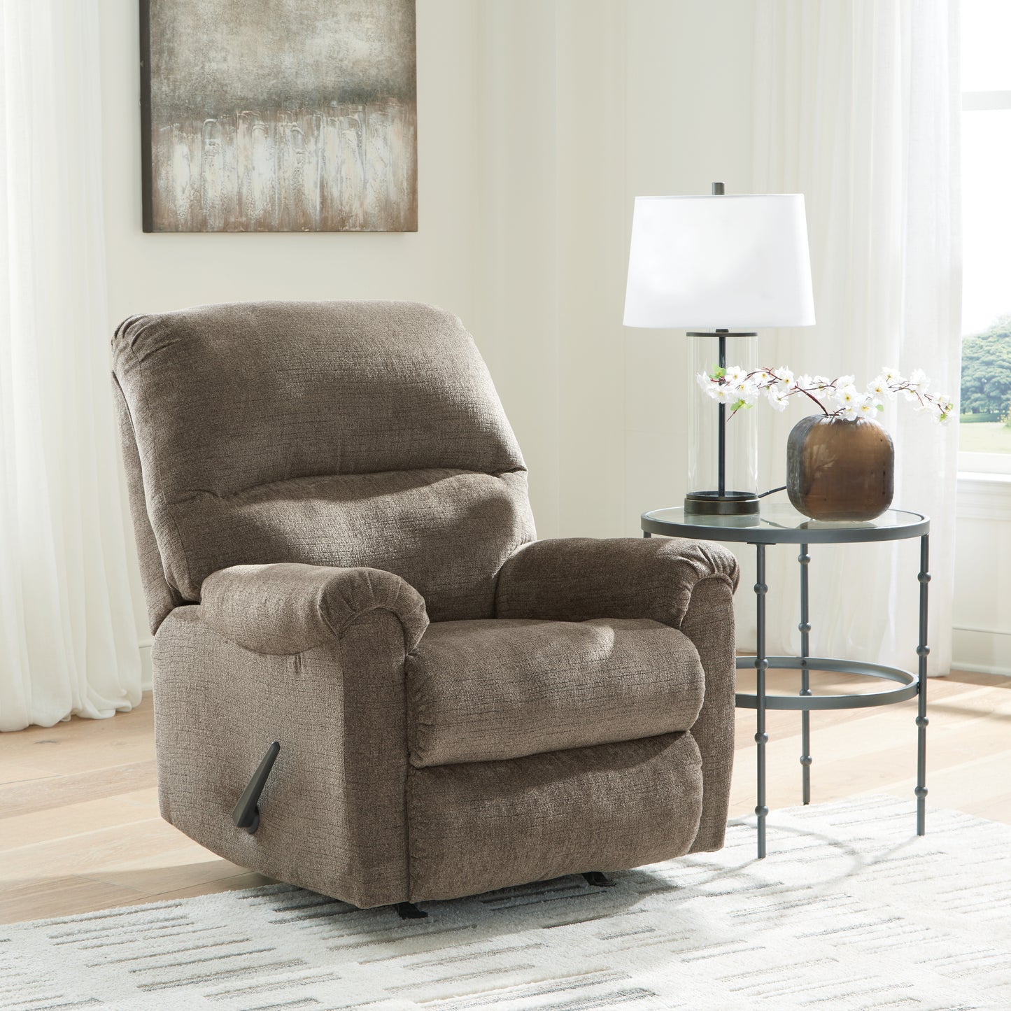 Myers Furniture Outlet - Ashley Furniture - Stonemeade Living Room - Rocker Recliner / Nutmeg - 5950525