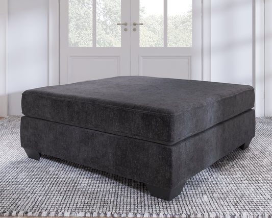 Myers Furniture Outlet - Ashley Furniture - Lavernett Living Room - Oversized Accent Ottoman / Charcoal - 5960308