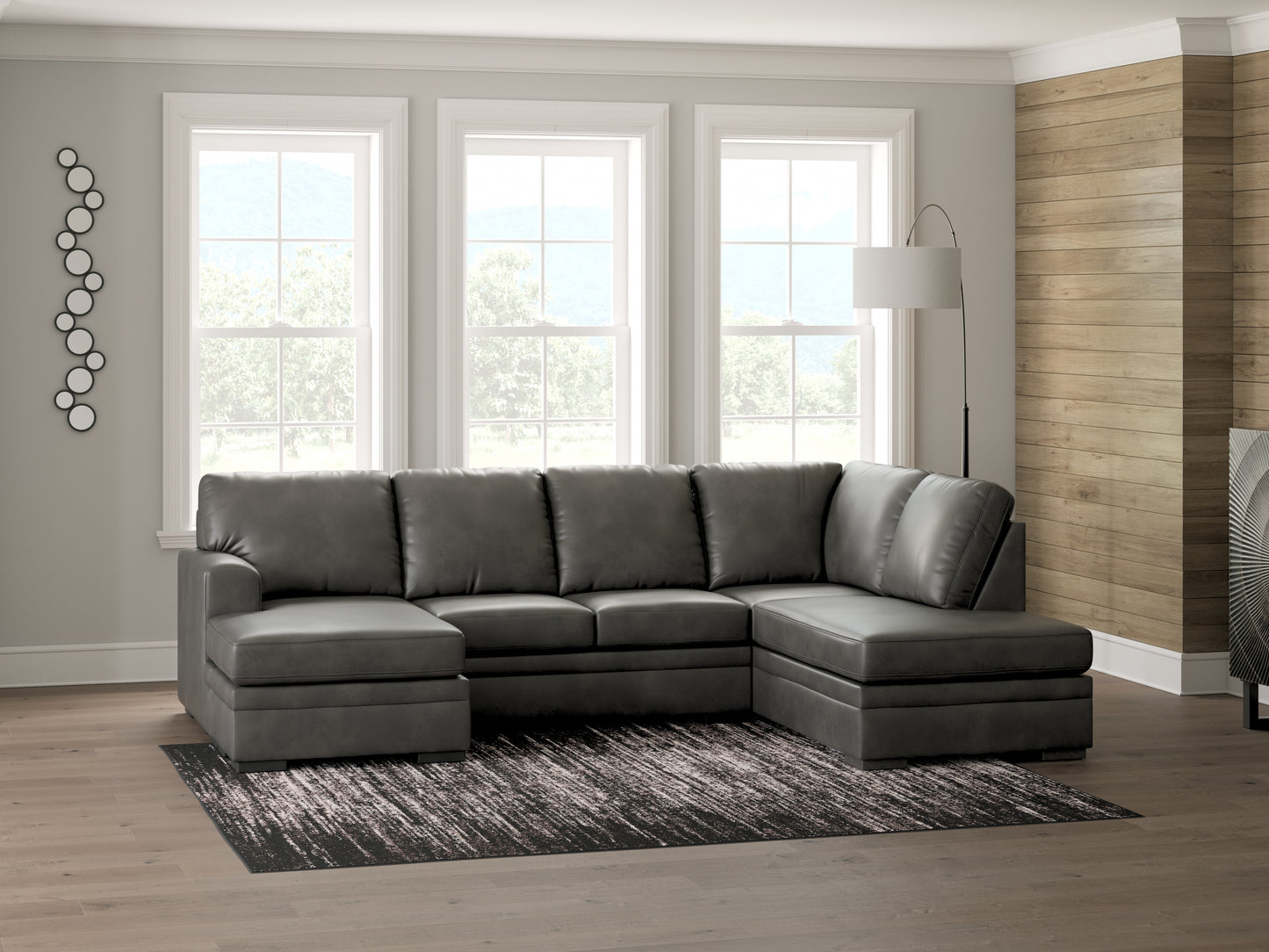 Myers Furniture Outlet - Ashley Furniture - Lofton-Pike Sectional - LAF 2-Piece Sectional with Chaise / Shadow - PC61610S1