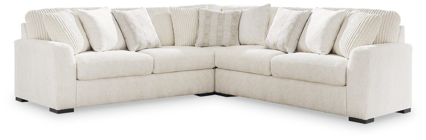 Myers Furniture Outlet - Ashley Furniture - Chessington Sectional - LAF 3-Piece Sectional / Ivory - 61904S5