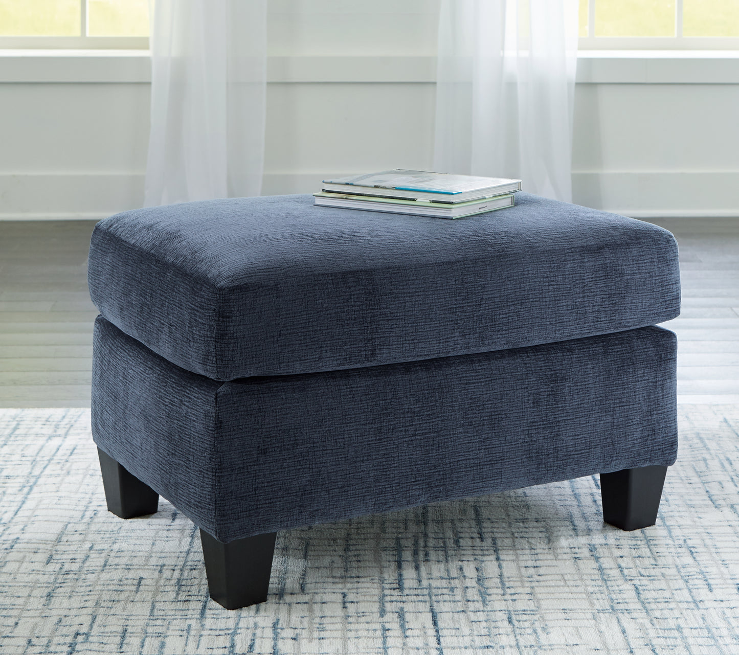 Myers Furniture Outlet - Ashley Furniture - Amity Bay Living Room - Ottoman / Ink - 6720614