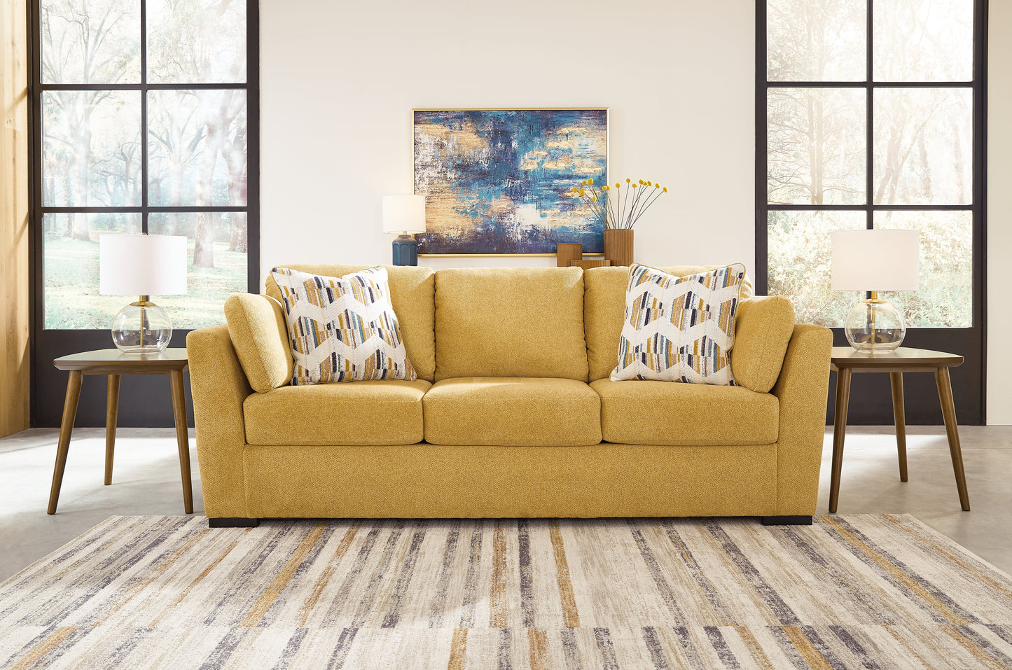 Myers Furniture Outlet - Ashley Furniture - Keerwick Living Room - Sofa / Sunflower - 6750638