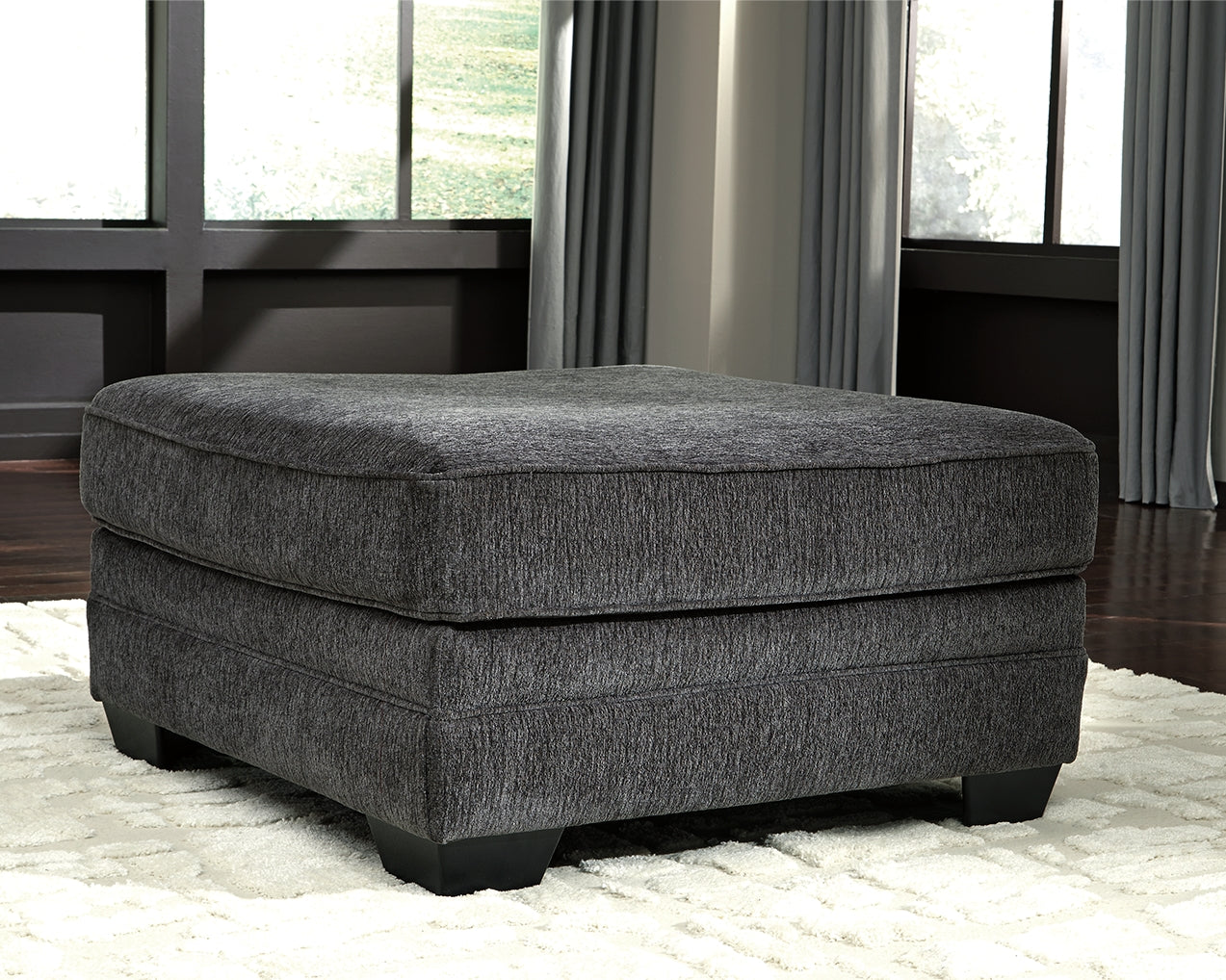 Myers Furniture Outlet - Ashley Furniture - Tracling Living Room - Oversized Accent Ottoman / Slate - 7260008