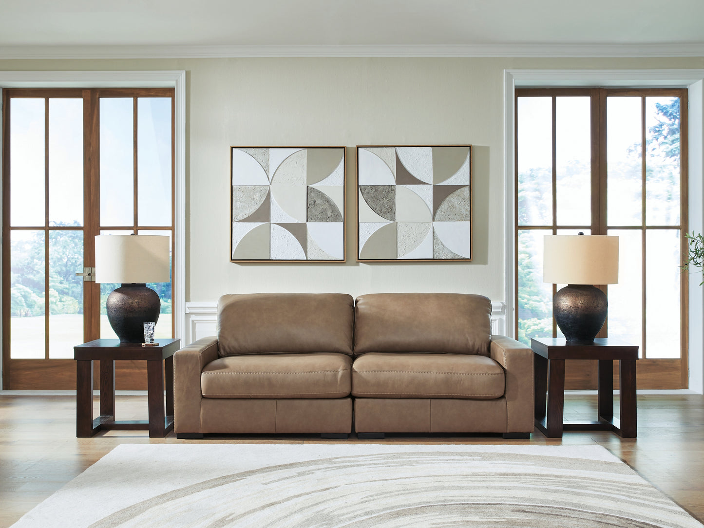 Myers Furniture Outlet - Ashley Furniture - Veronella Sectional - RAF 2-Piece Sectional Sofa / Sahara - 76106S1